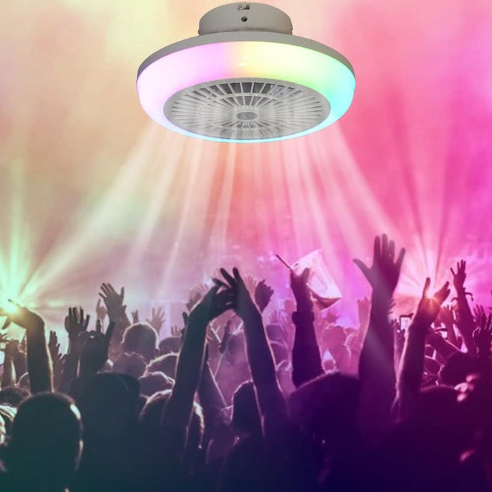 14 in. Smart Closed Ceiling Fan with Lights, RGB Ceiling Fan for Bedroom Living Rooms Children's Rooms-5-ErisView