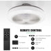 18 in. White Ceiling Fan with Lights Remote APP Control, Quiet Low Profile Flush Mount Ceiling Fan without Blades for Bedroom Living Room Office-3-ErisView