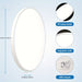 2-Pack Round Flush Mount Light, Thin LED Flush Mount Light Fixture for Bedroom Kitchen Hallway ErisView