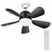 20 in. Black Ceiling Fan with Lights and Remote, Dimmable Light Socket Fan, Small Ceiling Fan for Bedroom Kitchen, Garage Ceiling Fan -8-ErisView