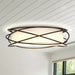 20 in. LED Modern Brown Flush Mount Ceiling Light-ErisView