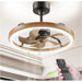 20 in. Rotating Ceiling Fan, Retro Ceiling Fan with Lights and Remote, Low Ceiling Fan for Bedroom Living Room Kitchen -1-ErisView