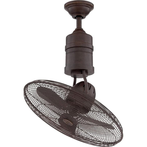 21 in. Outdoor Reversible Oscillating Ceiling Fan with Wall Remote Control, Caged Bronze Ceiling Fan-1-ErisView