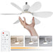 21 in. Screw In Mini Ceiling Fan for Bedroom Kitchen and Small Rooms, Small Socket Fan with Light and Remote-1-ErisView