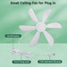 22.5 in. Small Ceiling Fan, Portable Ceiling Fan, Tent Ceiling Fan, Beautiful Ceiling Fans with on/off Button, Gazebo Fan-2-ErisView