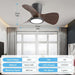 24 in. Remote Control Ceiling Fan and Light, Reversible Dimmable LED Ceiling Fan for Bedroom Kitchen Living Room Apartment-7-ErisView