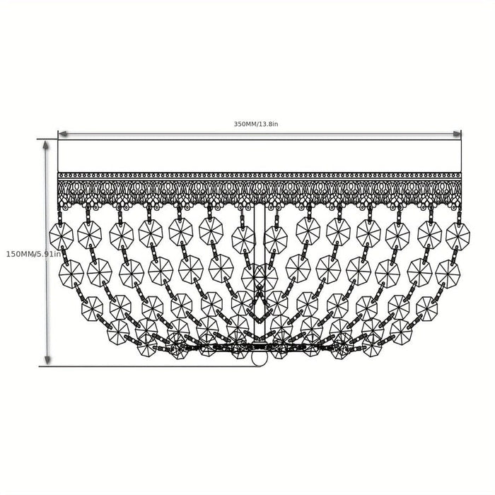 3-Light Bowl-Shaped Chrome Glam Flush Mount Light with Crystal Shade-ErisView