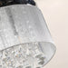 3-Light Chrome Drum Shaped Crystal Flush Mount Light-ErisView