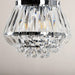 3-Light Diamond Shaped Chrome Crystal Flush Mount Light-ErisView