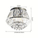 3-Light Diamond Shaped Chrome Crystal Flush Mount Light-ErisView