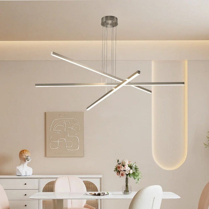 3-Light LED Dimmable Linear Pendant Light Fixture for Dining Room Living Room-ErisView