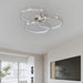 3-Light Ring Semi-Flush Mount Light, LED Ceiling Lamp with Inner Ring-ErisView