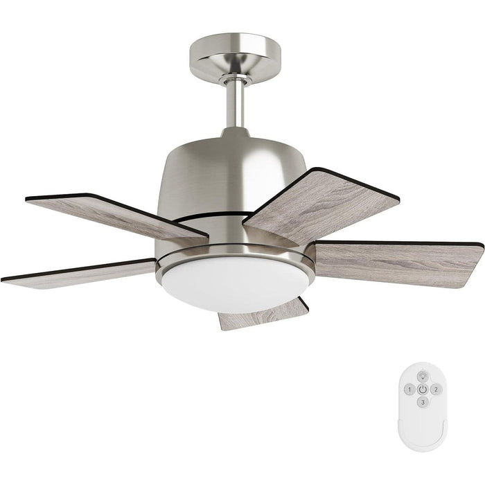 30 in. Recessed Ceiling Fan, LED Remote Ceiling Fan with Light-1-ErisView