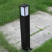 31.49 In. H Aluminum Black Bollard Pathway Lights with PC Lampshade, Stainless Steel Screws, and Easy Access Holes for Simple Installation-ErisView-2