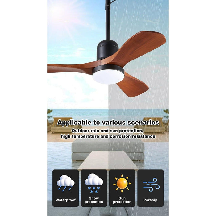 36 in. Waterproof Outdoor Gazebo Fan with Light Remote, Wet Rated Outdoor Hanging Fan for Gazebo, Outdoor Patio Ceiling Fans-3-ErisView