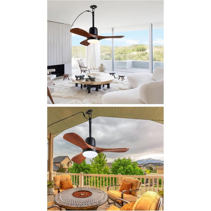 36 in. Waterproof Outdoor Gazebo Fan with Light Remote, Wet Rated Outdoor Hanging Fan for Gazebo, Outdoor Patio Ceiling Fans-9-ErisView