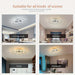 4-Ring LED Dimmable Flush Mount Ceiling Light Chandelier for Living Room Dining Room Bedroom-ErisView