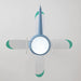 42 in. Blue Ceiling Fan, Helicopter Ceiling Fan with Lights and Remote Control, Fan for Summer-9-ErisView