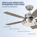 42 in. Ceiling Fan with Light and Remote APP Control, Modern Silver Reversible Quiet Ceiling Fan for Bedroom Living Room, Outdoor Fan for Patio-8-ErisView