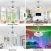 42 in. Crystal Chandelier Ceiling Fan with RGB Light and Remote, Retractable Fandelier Ceiling Fan with Speaker, Smart Fans for Living Room -2-ErisView