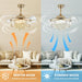 42 in. Gold Fandelier Chandelier Fan with Light Remote, LED Dimmable Crystal Ceiling Fan for Living Room-6-ErisView