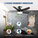 42 in. Low Profile Flush Mount Ceiling Fan with Light Remote Control, Small Ceiling Fan for Living Room Bedroom Dining Room-5-ErisView