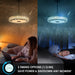 42 in. Pretty Ceiling Fans Chandelier with Remote and APP Control for Living Room Bedroom Dining Room, Bluetooth Ceiling Fan with Light and Speaker-6-ErisView