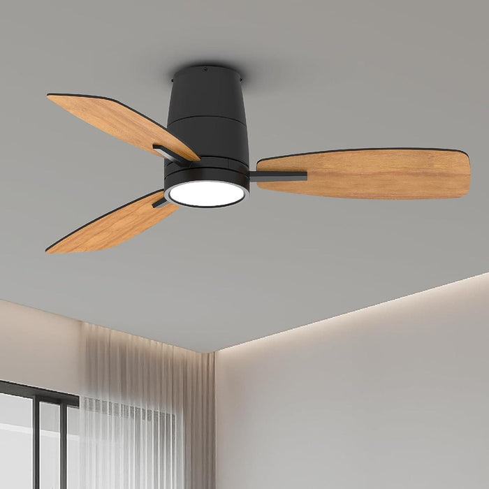 42 in. Reversible Ceiling Fan with Lights and Remote Control, Quietest Fan For Sleeping with Bright Light-1-ErisView