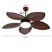 42 in. Tropical Ceiling Fan with LED Light and Remote Control, 5 Leaf Blades LED Ceiling Fan for Living Room Dining Room Bedroom Kitchen-ErisView