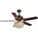 43 in. Crystal Bronze Ceiling Fan, Chandelier Ceiling Fan, 5 Blade Ceiling Fan-1-ErisView