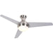 48 in. Brushed Nickel Ceiling Fan, Mid Century Modern Ceiling Fan-1-ErisView