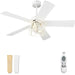 48 in. Indoor Outdoor Ceiling Fans, White Outdoor Ceiling Fans with Light and Remote-1-ErisView