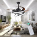 48 in. Pretty Ceiling Fans, Dimmable Silent LED Ceiling Fan Lights with Remote for Living Room Bedroom, Kitchen, Dining Room-1-ErisView