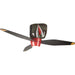 48 in. Tiger Shark Warplane Ceiling Fan with Light, Hugger Ceiling Fans, Kids Ceiling Fan-1-ErisView