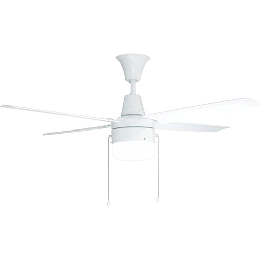 48 in. White Ceiling Fan with Remote, Metal Blade Fan for Bedroom Dining Room Kids Room Living Room Home office Kitchen Nursery-1-ErisView