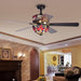 52 in. 5 Blade Ceiling Fan, Matte Black Ceiling Fan, Mid Century Modern Ceiling Fan-2-ErisView