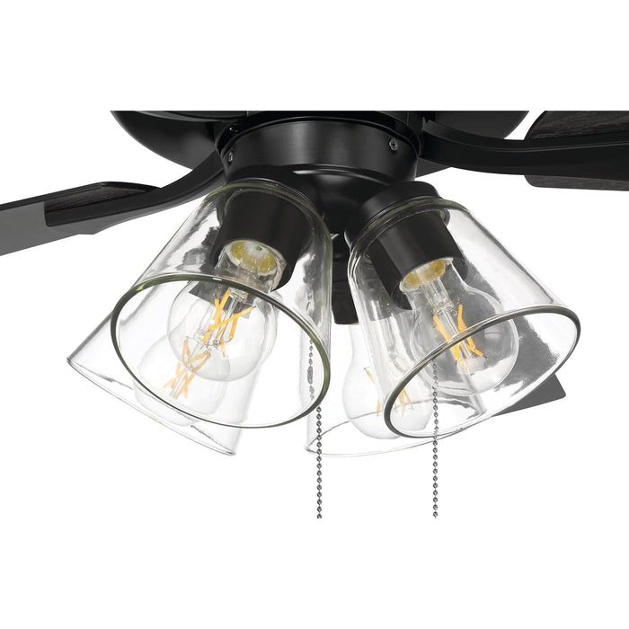 52 in. Black Flat Ceiling Fan, Reversible Greywood Blade Ceiling Fan-12-ErisView