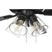 52 in. Black Flat Ceiling Fan, Reversible Greywood Blade Ceiling Fan-12-ErisView