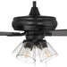 52 in. Black Flat Ceiling Fan, Reversible Greywood Blade Ceiling Fan-5-ErisView