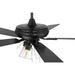 52 in. Black Flat Ceiling Fan, Reversible Greywood Blade Ceiling Fan-8-ErisView