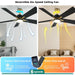 52 in. Black Gold Ceiling Fan with Light and Remote APP Control, Modern Indoor Outdoor Fan Dimmable Fanlight-3-ErisView