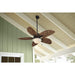 52 in. Bronze Ceiling Fan with Light Kit, Mid Century Modern Ceiling Fan-2-ErisView