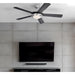 52 in. Brushed Nickel Ceiling Fan with Frosted Glass, LED Ceiling Fan-3-ErisView