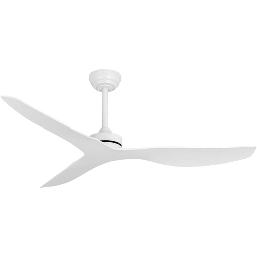 52 in. Ceiling Fan NO Light with Remote, White Patio Ceiling Fan, Farmhouse Reversible DC Ceiling Fan for Bedroom-1-ErisView