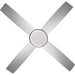 52 in. Contemporary Ceiling Fan with Light, Ceiling Fan with LED Light and Wall Control, Brushed Nickel Ceiling Fan-10-ErisView