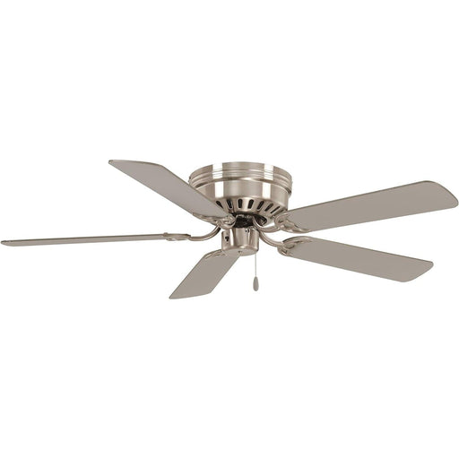 52 in. Flush Mount Low Profile Ceiling Fan, Brushed Nickel Ceiling Fan-1-ErisView