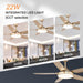 52 in. Gold Ceiling Fan with Remote, Modern Chandelier Ceiling Fan, Indoor Farmhouse Rustic Ceiling Fans with Lights for Living Room Bedroom-3-ErisView