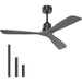 52 in. Grey Modern Ceiling Fan NO Light with Remote, Outdoor Ceiling Fans without Lights, Outdoor Fan for Patio, Good Ceiling Fans-8-ErisView