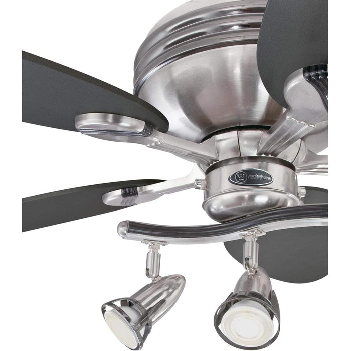 52 in. Indoor Ceiling Fan with Light, Brushed Nickel Ceiling Fan-2-ErisView