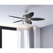 52 in. Indoor Ceiling Fan with Light, Brushed Nickel Ceiling Fan-6-ErisView